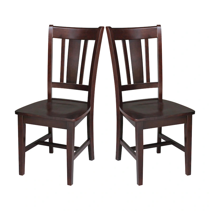 Chaises avec dossiers — un lot de deux