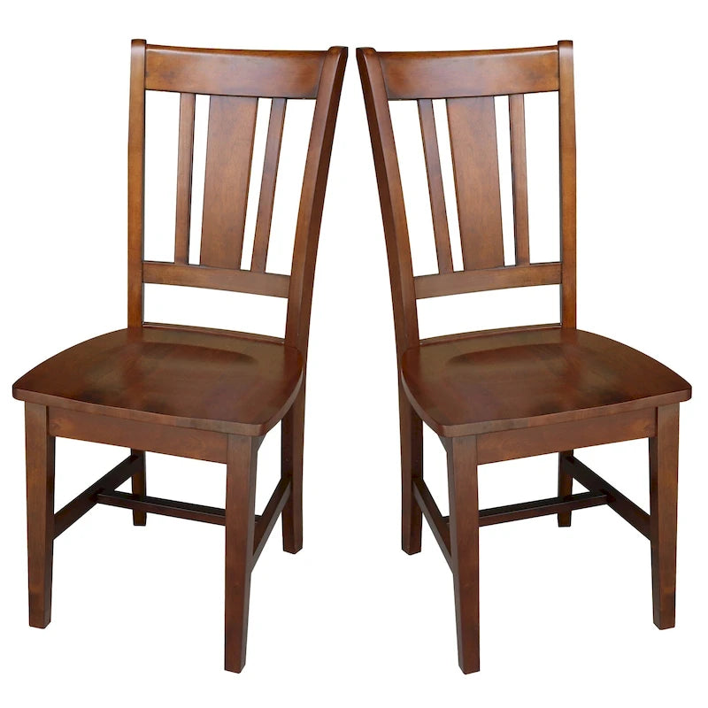Chaises avec dossiers — un lot de deux