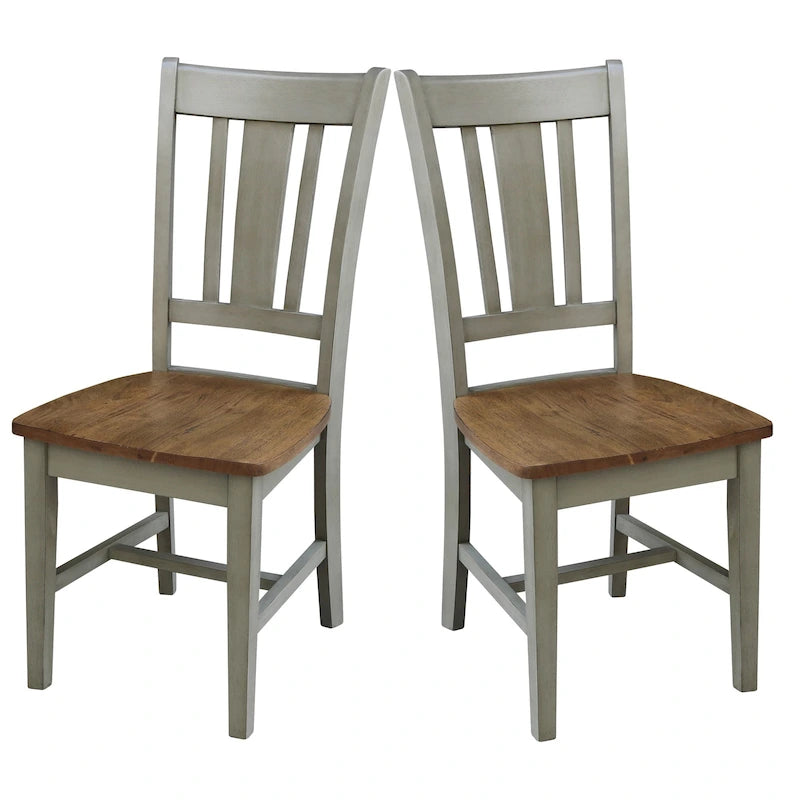 Chaises avec dossiers — un lot de deux