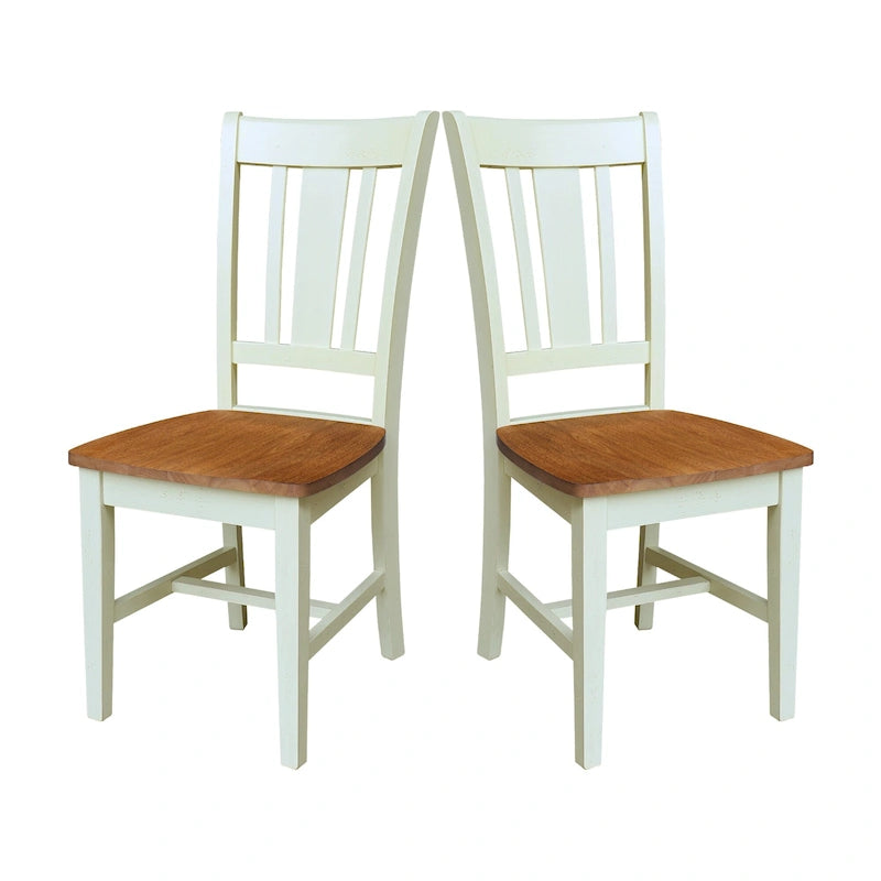 Chaises avec dossiers — un lot de deux