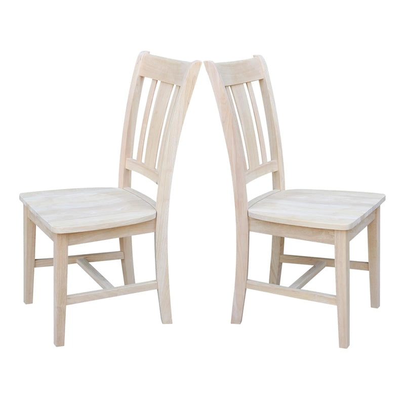 Chaises avec dossiers — un lot de deux