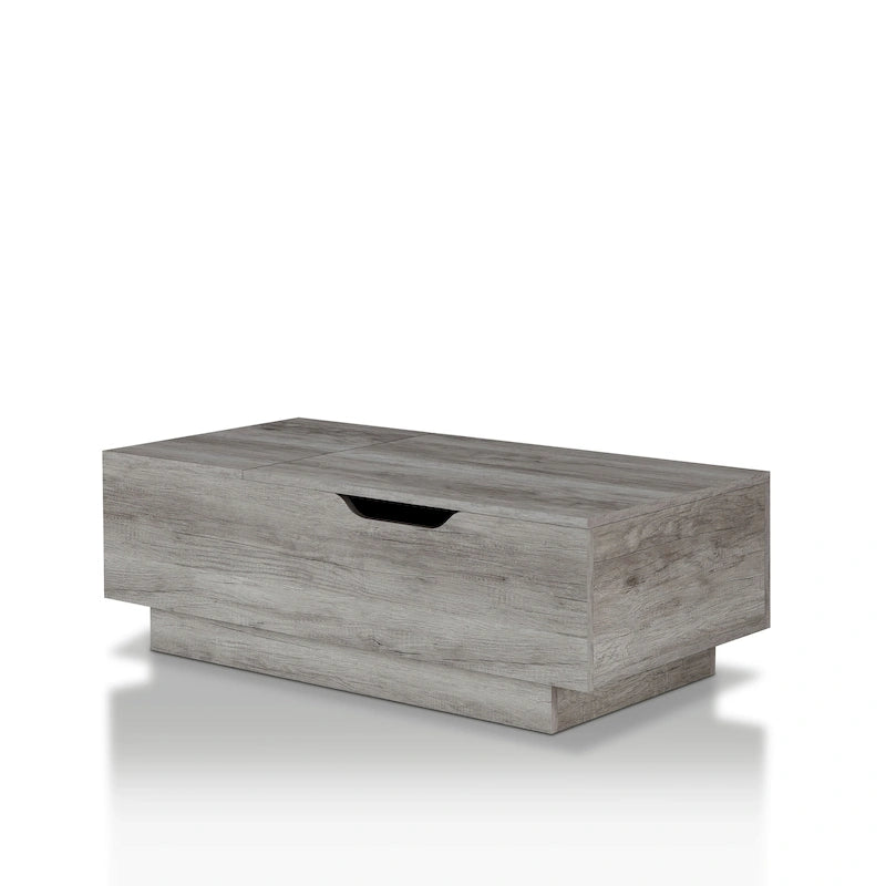 Table basse relevable à niveau unique, style rustique, 47 po