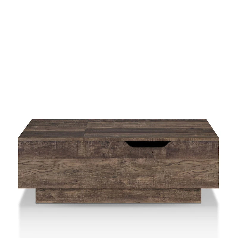 Table basse relevable à niveau unique, style rustique, 47 po
