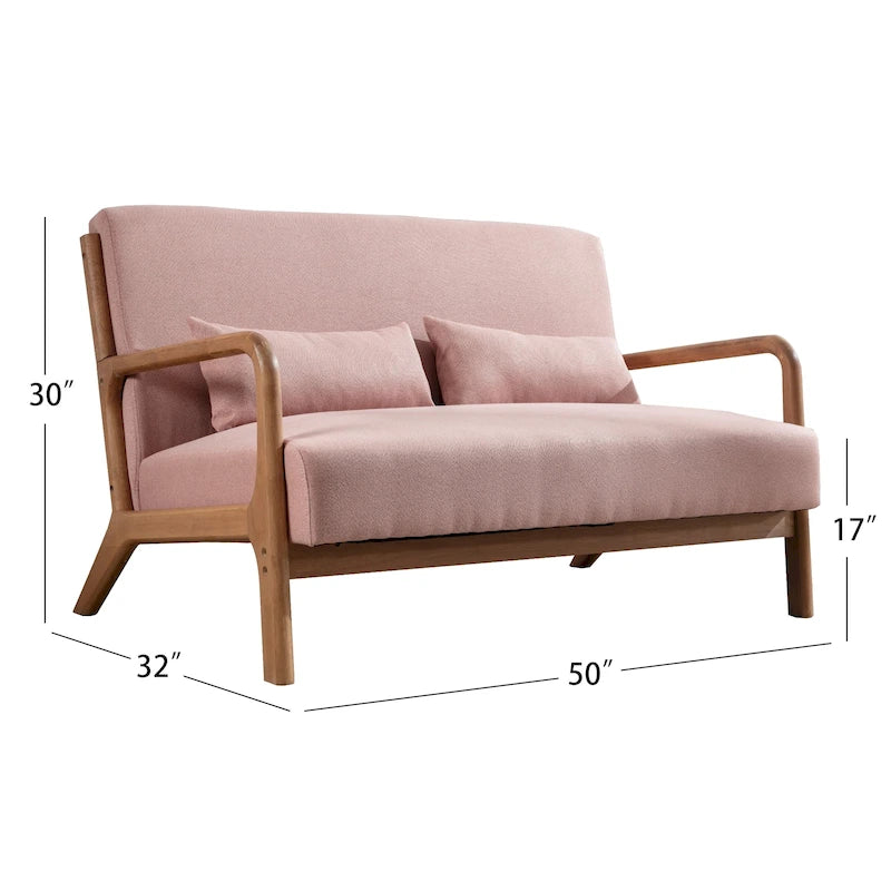 Fauteuil d'appoint moderne en bois massif pour salon