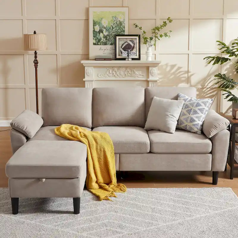 Jarenie 79.72  L Shaped Sofa Couch for Living Room