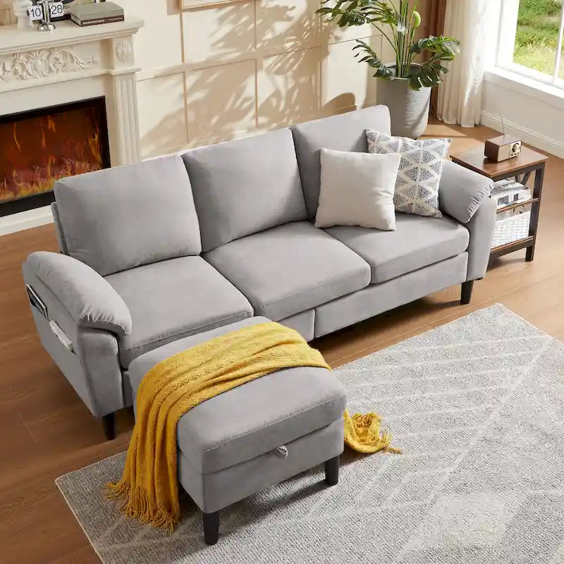 79,72 € Canapé d'angle en forme de L pour salon
