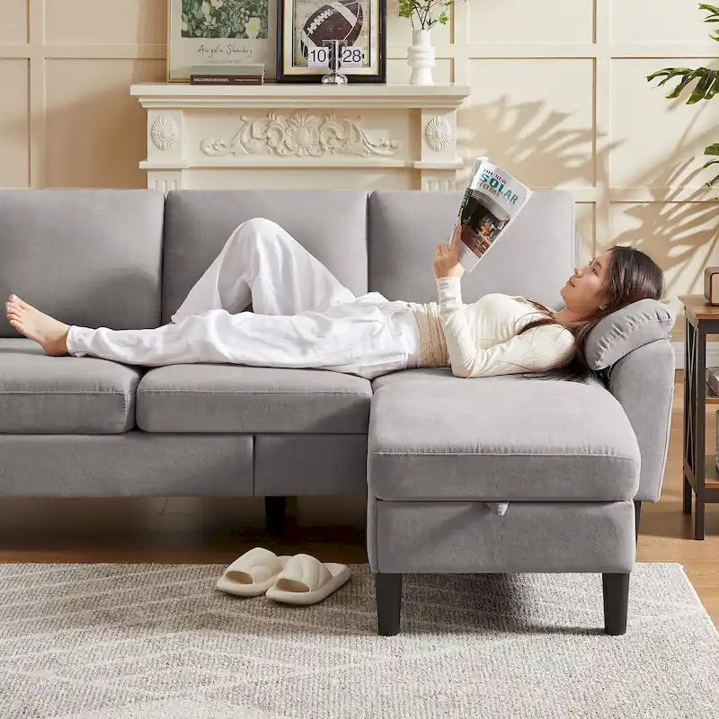 79,72 € Canapé d'angle en forme de L pour salon