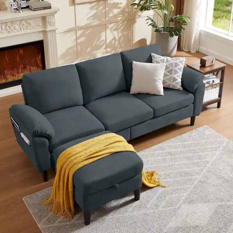 79,72 € Canapé d'angle en forme de L pour salon