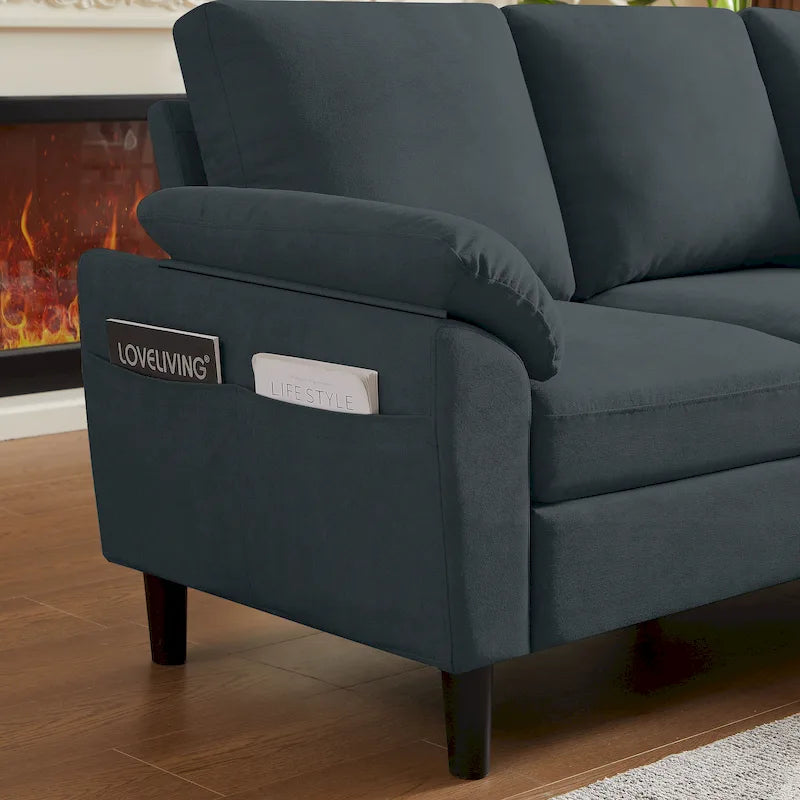 79,72 € Canapé d'angle en forme de L pour salon