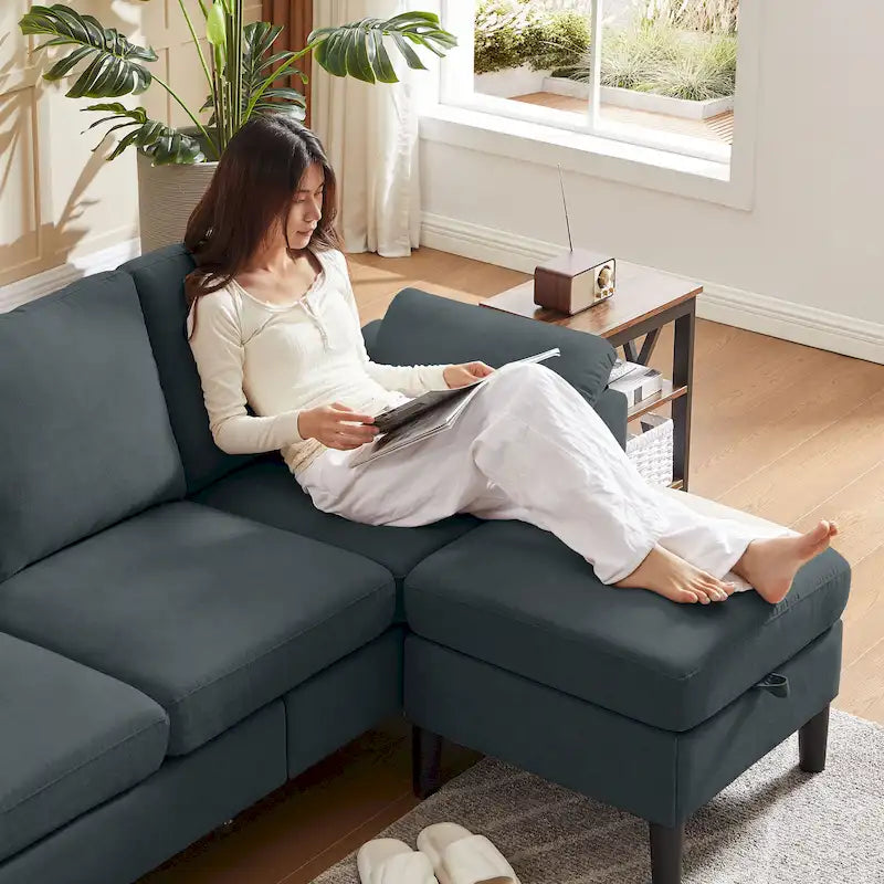 79,72 € Canapé d'angle en forme de L pour salon