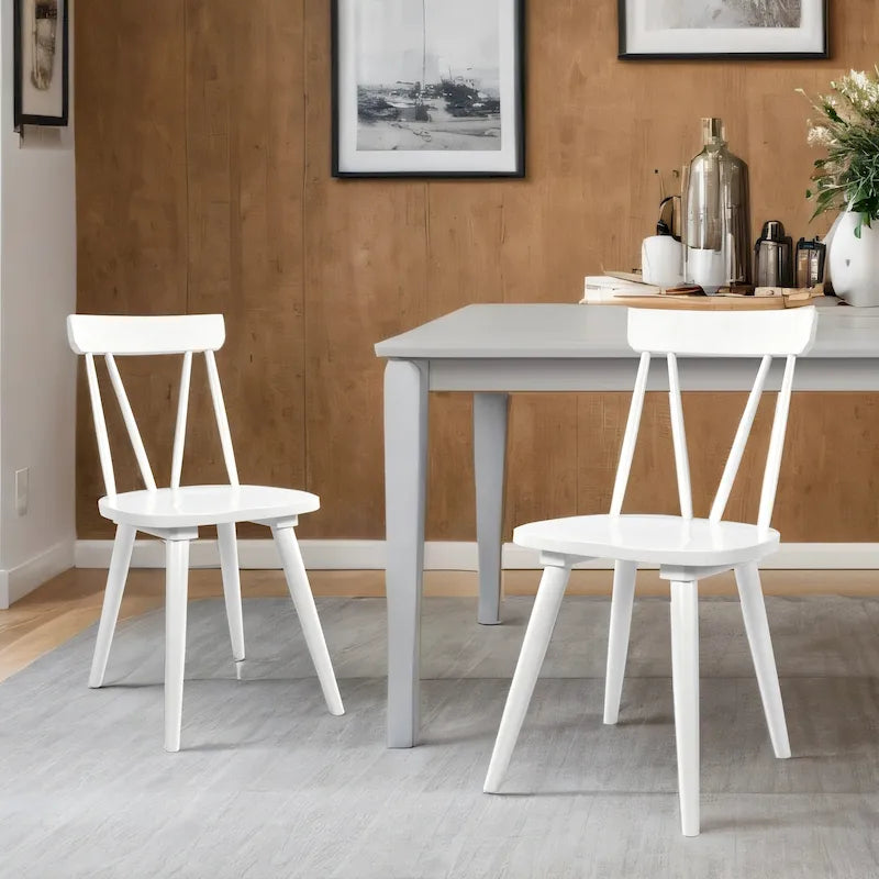 17.4 Chaises de salle à manger larges en bois