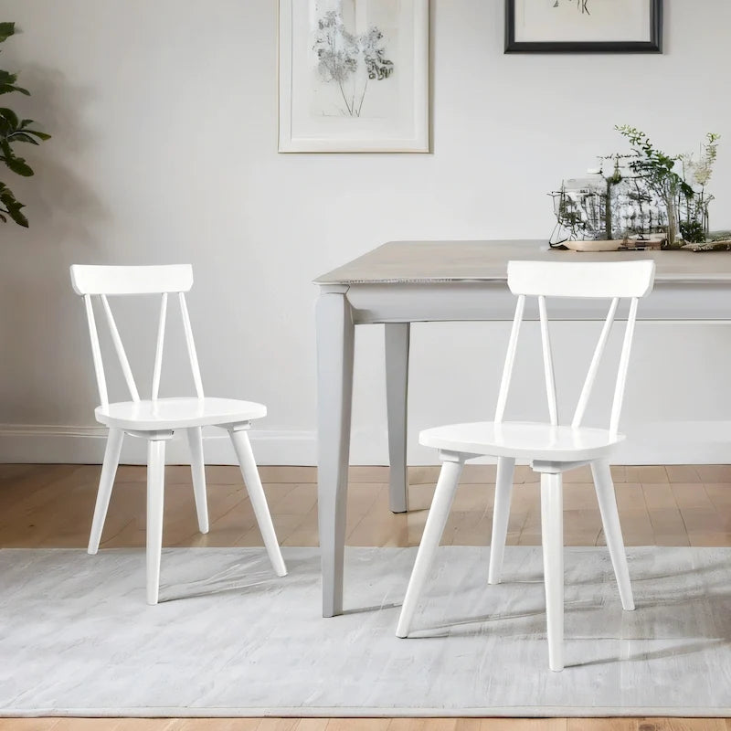 17.4 Chaises de salle à manger larges en bois