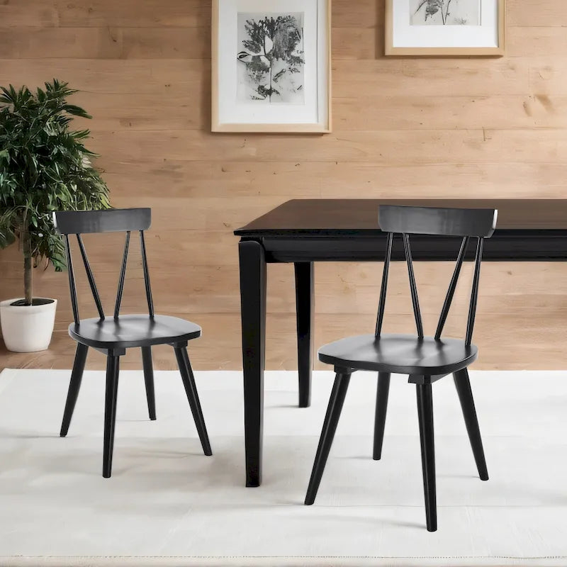 17.4 Chaises de salle à manger larges en bois