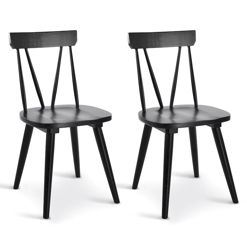 17.4 Chaises de salle à manger larges en bois