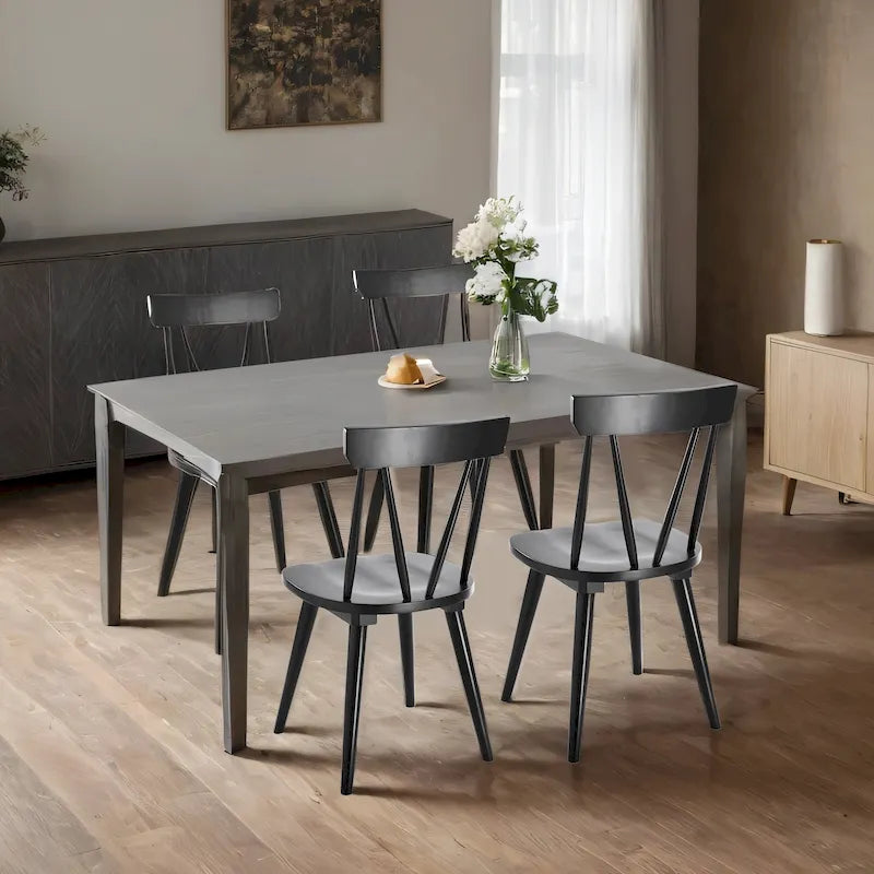 17.4 Chaises de salle à manger larges en bois
