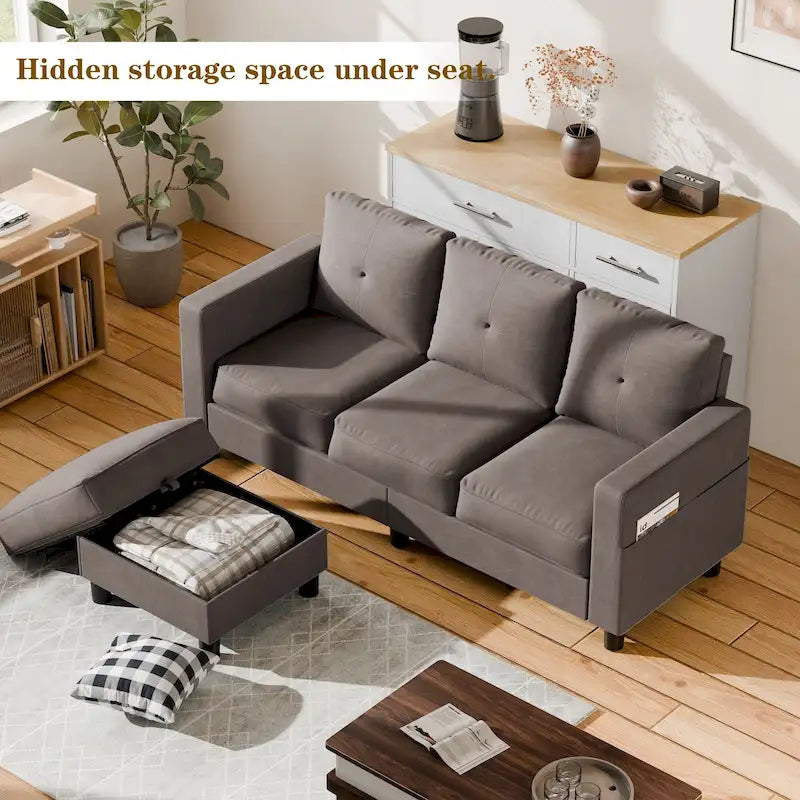 Canapé modulable convertible en L