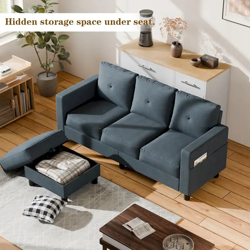Canapé modulable convertible en L