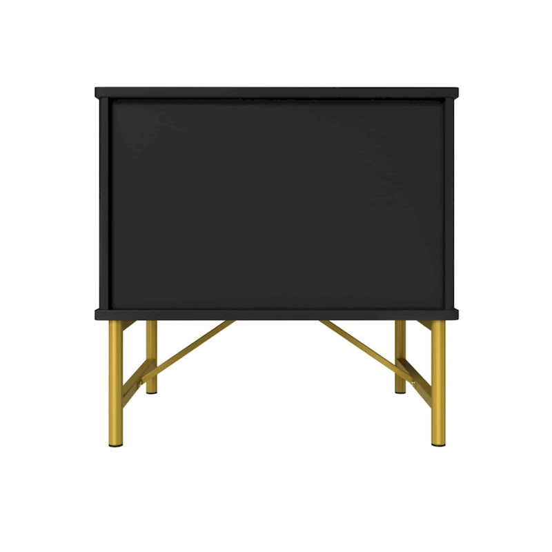 Table de chevet moderne avec deux tiroirs