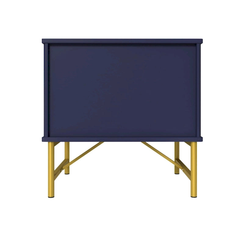 Table de chevet moderne avec deux tiroirs