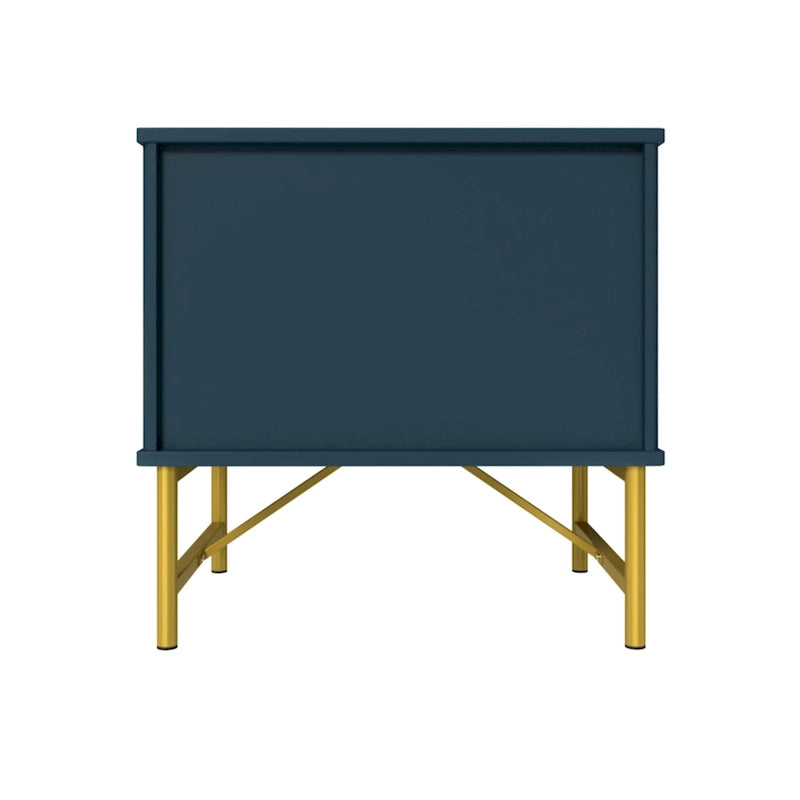 Table de chevet moderne avec deux tiroirs