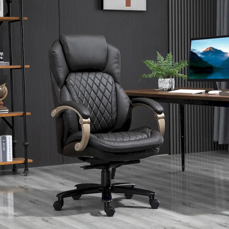 Chaise de bureau ergonomique robuste avec fonction bascule, hauteur réglable et roulettes