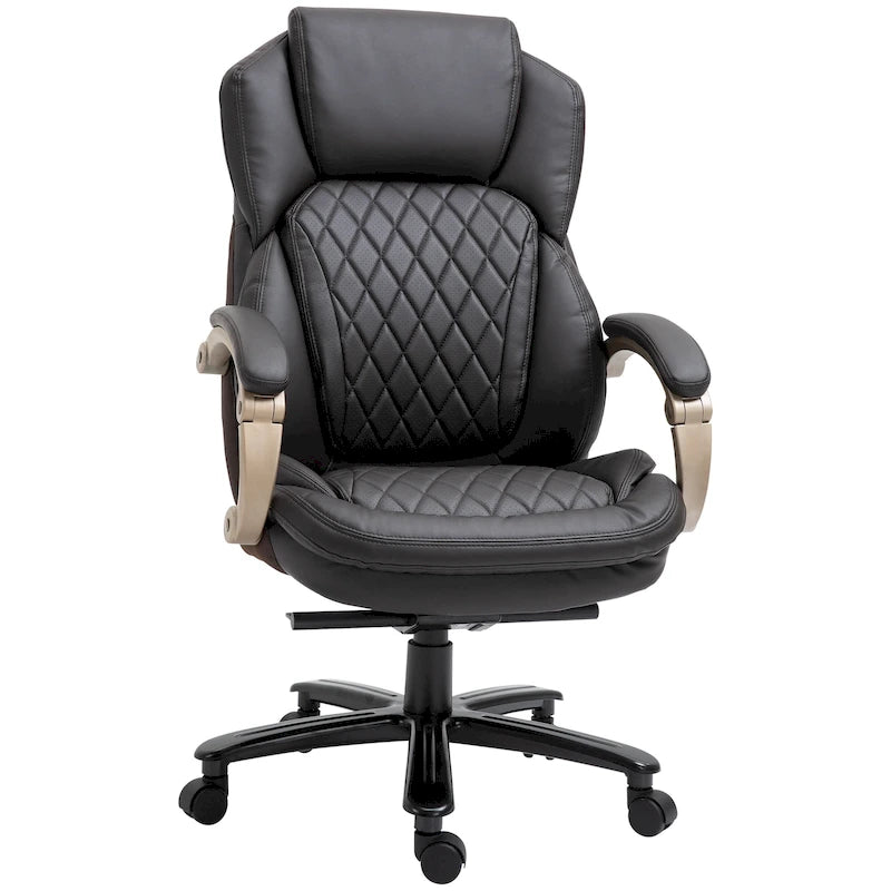 Chaise de bureau ergonomique robuste avec fonction bascule, hauteur réglable et roulettes