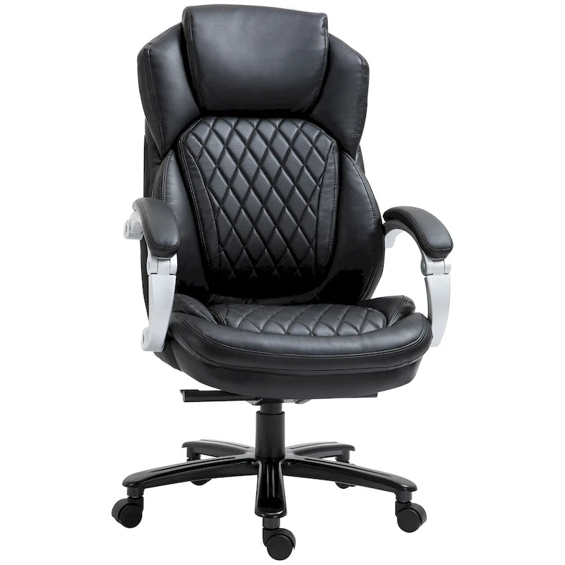 Chaise de bureau ergonomique robuste avec fonction bascule, hauteur réglable et roulettes