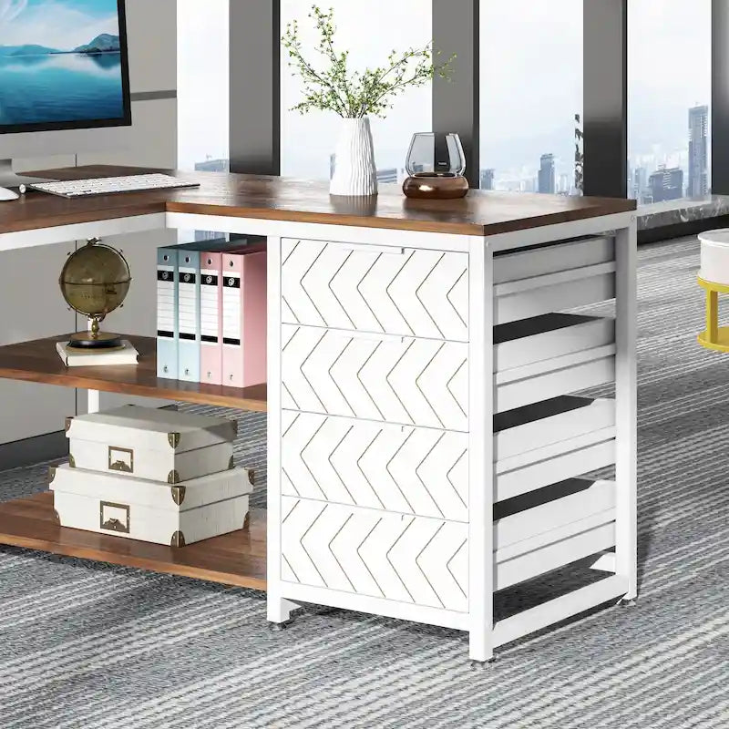 Bureau d'angle réversible en L