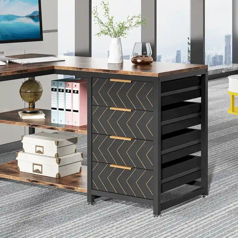 Bureau d'angle réversible en L