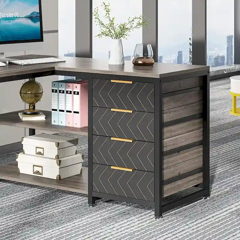 Bureau d'angle réversible en L