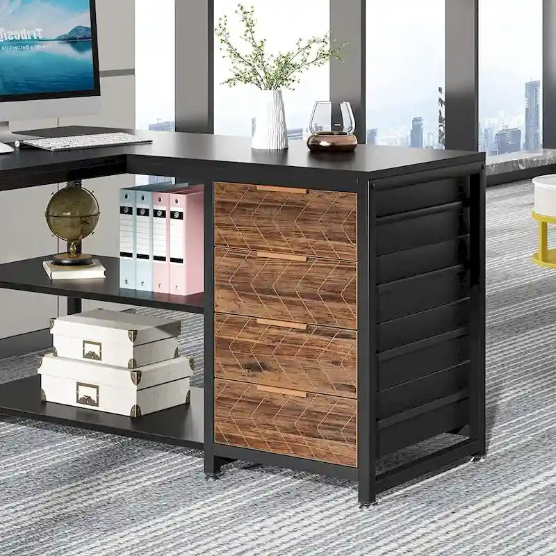 Bureau d'angle réversible en L