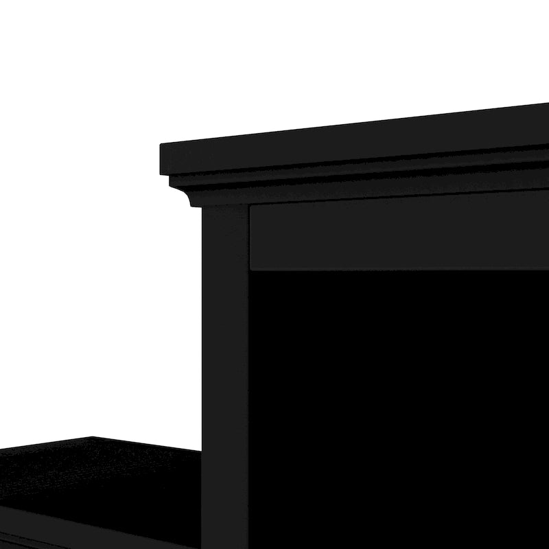 Meuble TV avec pont, table console TV pour téléviseurs jusqu'à 70 pouces, deux colonnes latérales