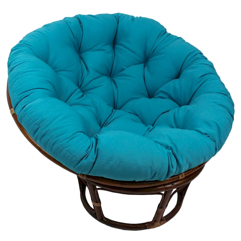 Coussin uni en sergé pour fauteuil Papasan de 52 po (coussin seulement)