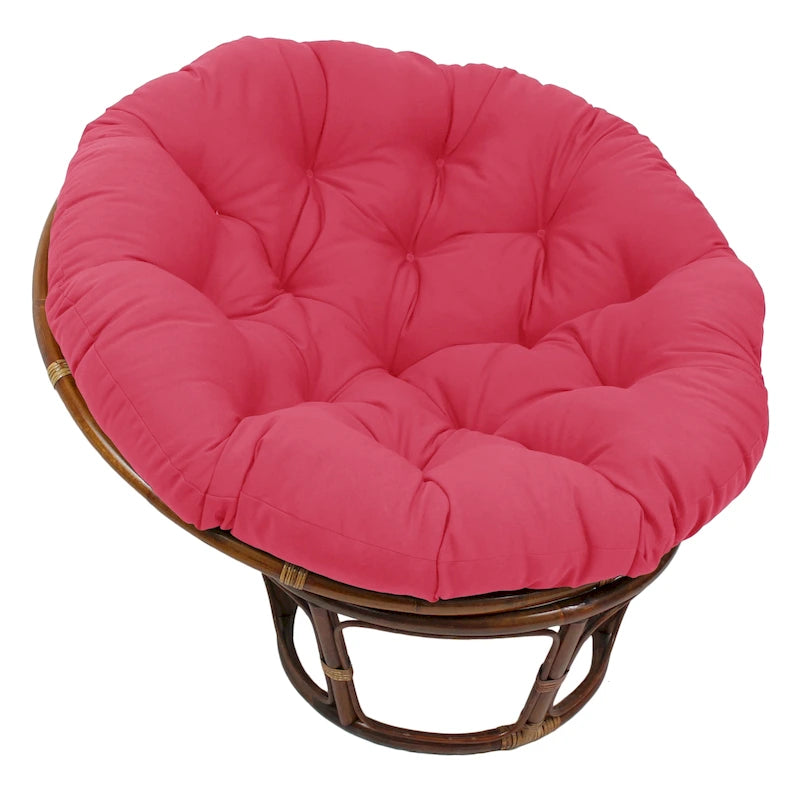 Coussin uni en sergé pour fauteuil Papasan de 52 po (coussin seulement)