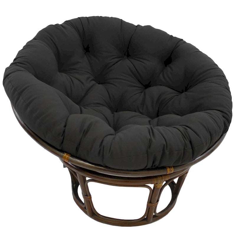 Coussin uni en sergé pour fauteuil Papasan de 52 po (coussin seulement)