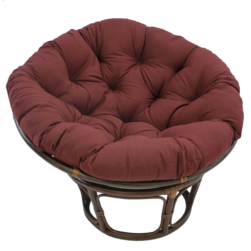 Coussin uni en sergé pour fauteuil Papasan de 52 po (coussin seulement)