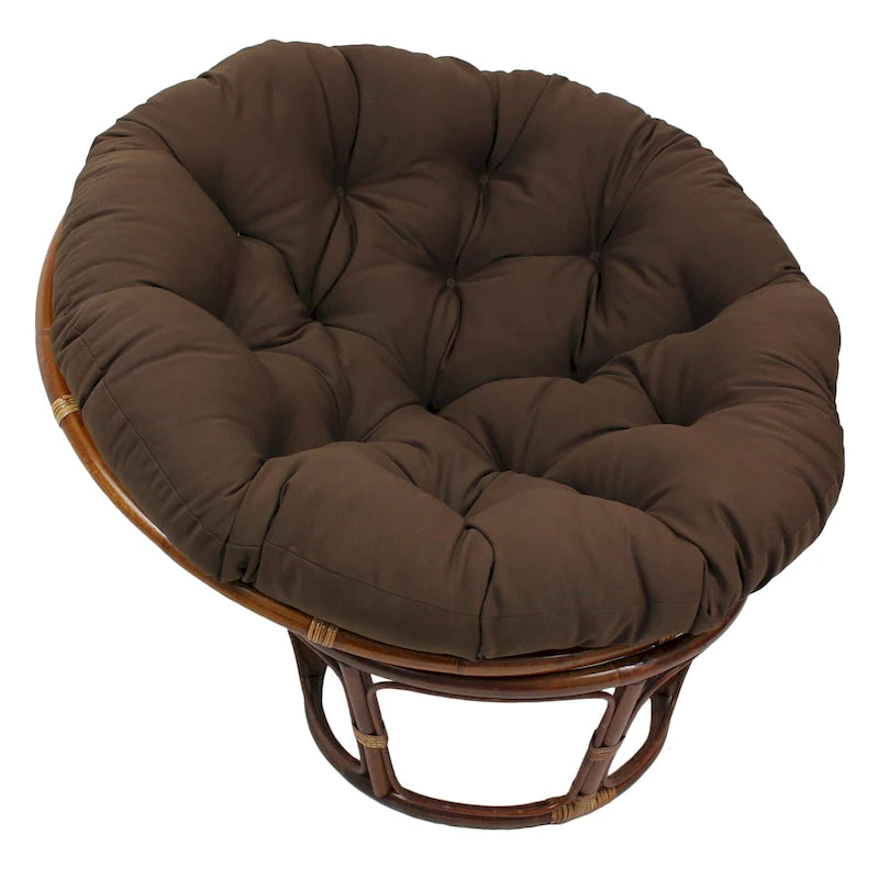 Coussin uni en sergé pour fauteuil Papasan de 52 po (coussin seulement)