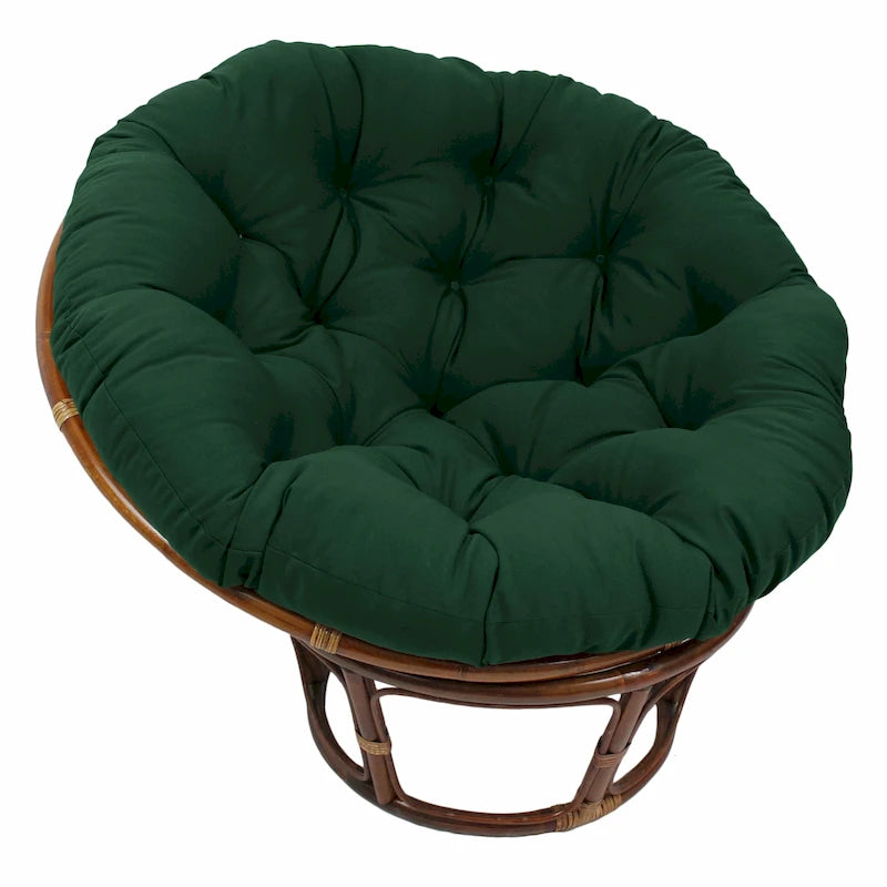 Coussin uni en sergé pour fauteuil Papasan de 52 po (coussin seulement)