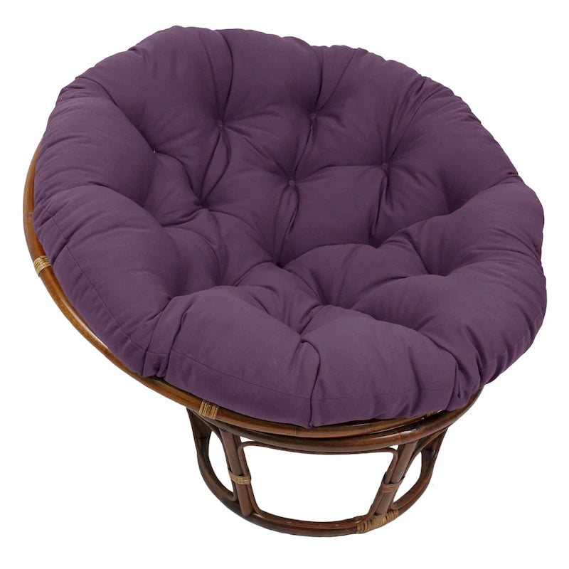 Coussin uni en sergé pour fauteuil Papasan de 52 po (coussin seulement)