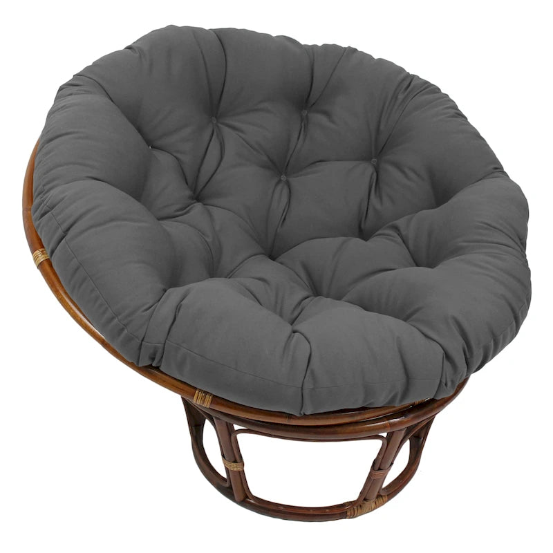 Coussin uni en sergé pour fauteuil Papasan de 52 po (coussin seulement)