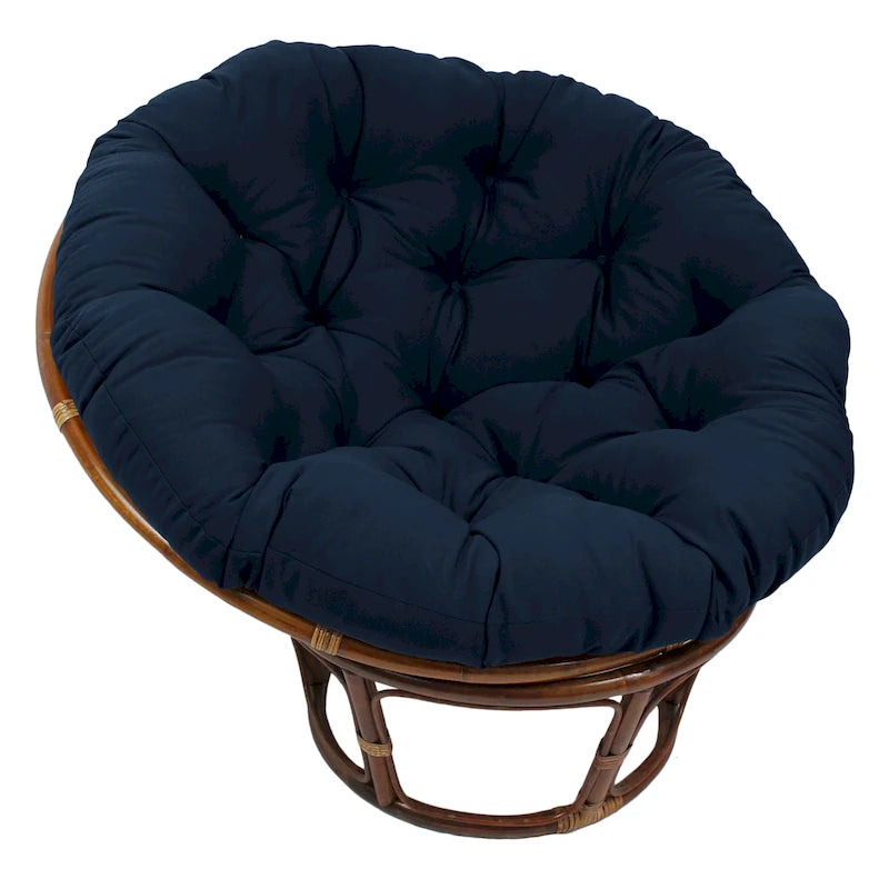 Coussin uni en sergé pour fauteuil Papasan de 52 po (coussin seulement)