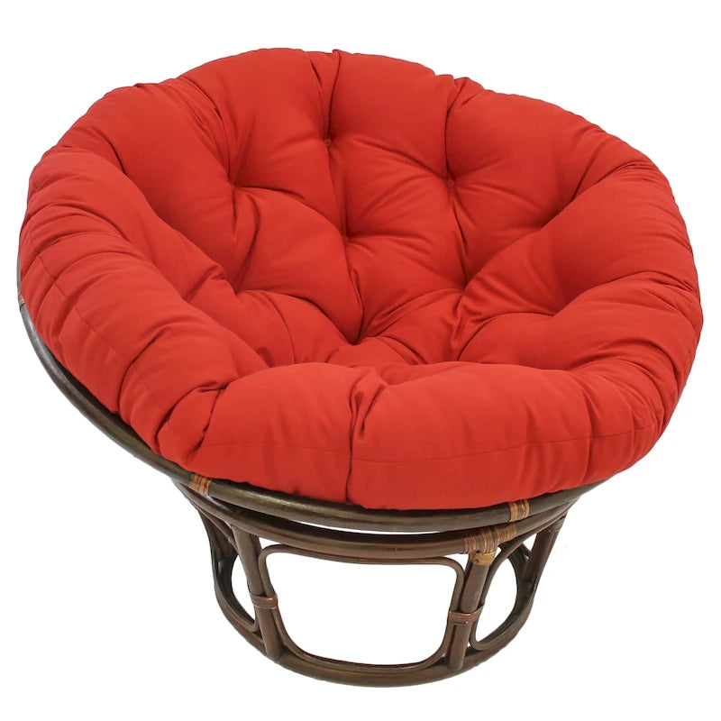Coussin uni en sergé pour fauteuil Papasan de 52 po (coussin seulement)