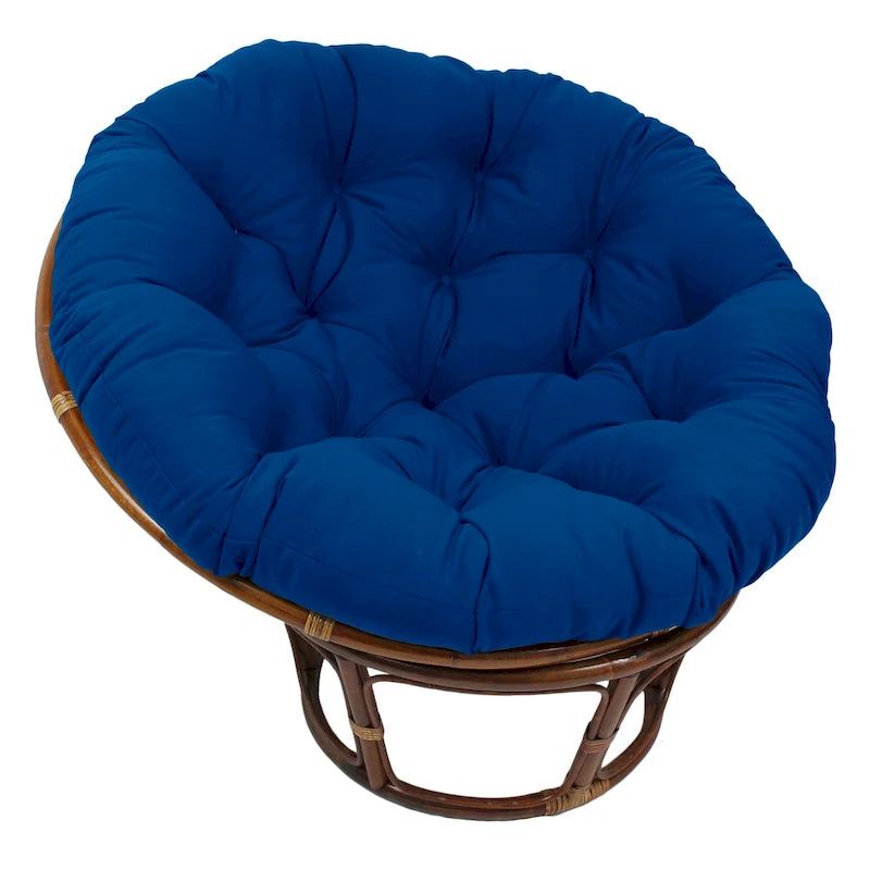 Coussin uni en sergé pour fauteuil Papasan de 52 po (coussin seulement)