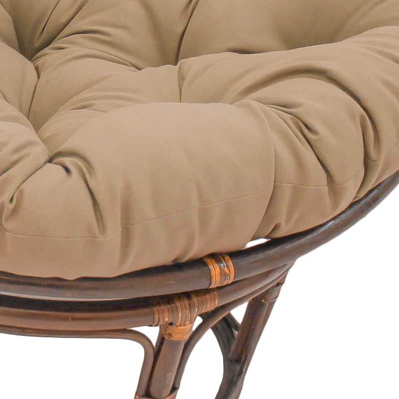 Coussin uni en sergé pour fauteuil Papasan de 52 po (coussin seulement)