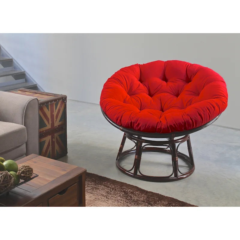 Coussin uni en sergé pour fauteuil Papasan de 52 po (coussin seulement)