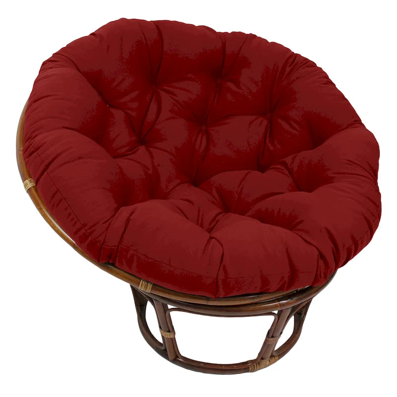Coussin uni en sergé pour fauteuil Papasan de 52 po (coussin seulement)