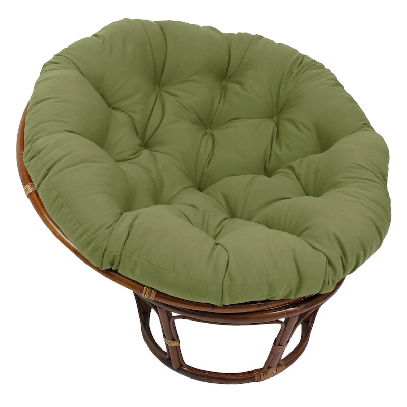 Coussin uni en sergé pour fauteuil Papasan de 52 po (coussin seulement)