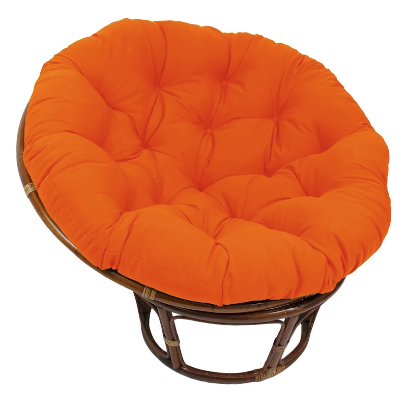 Coussin uni en sergé pour fauteuil Papasan de 52 po (coussin seulement)