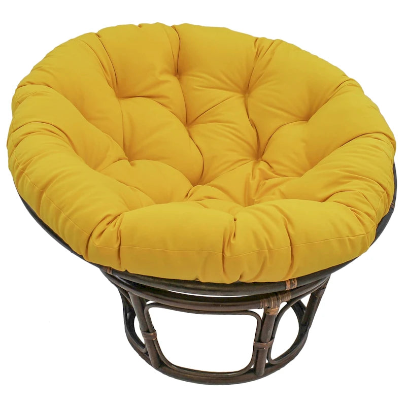 Coussin uni en sergé pour fauteuil Papasan de 52 po (coussin seulement)