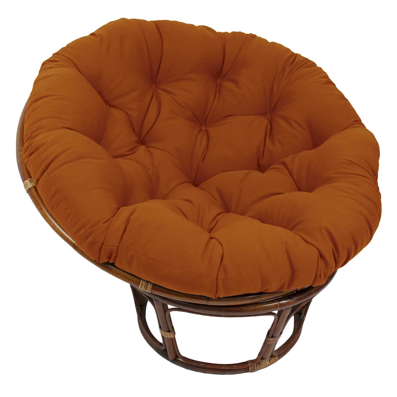 Coussin uni en sergé pour fauteuil Papasan de 52 po (coussin seulement)